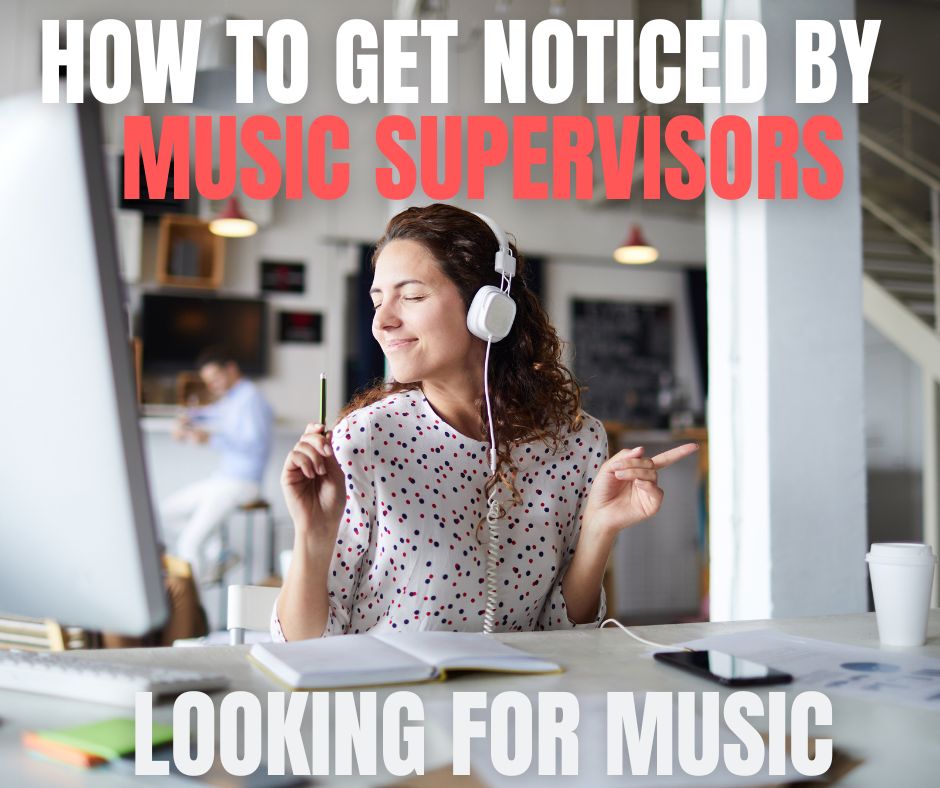 Music supervisor reviewing song submissions for TV and film placements